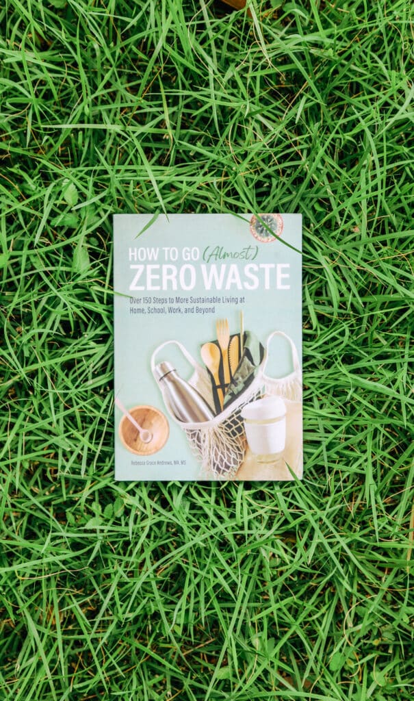 How to Go Almost Zero Waste book in grass